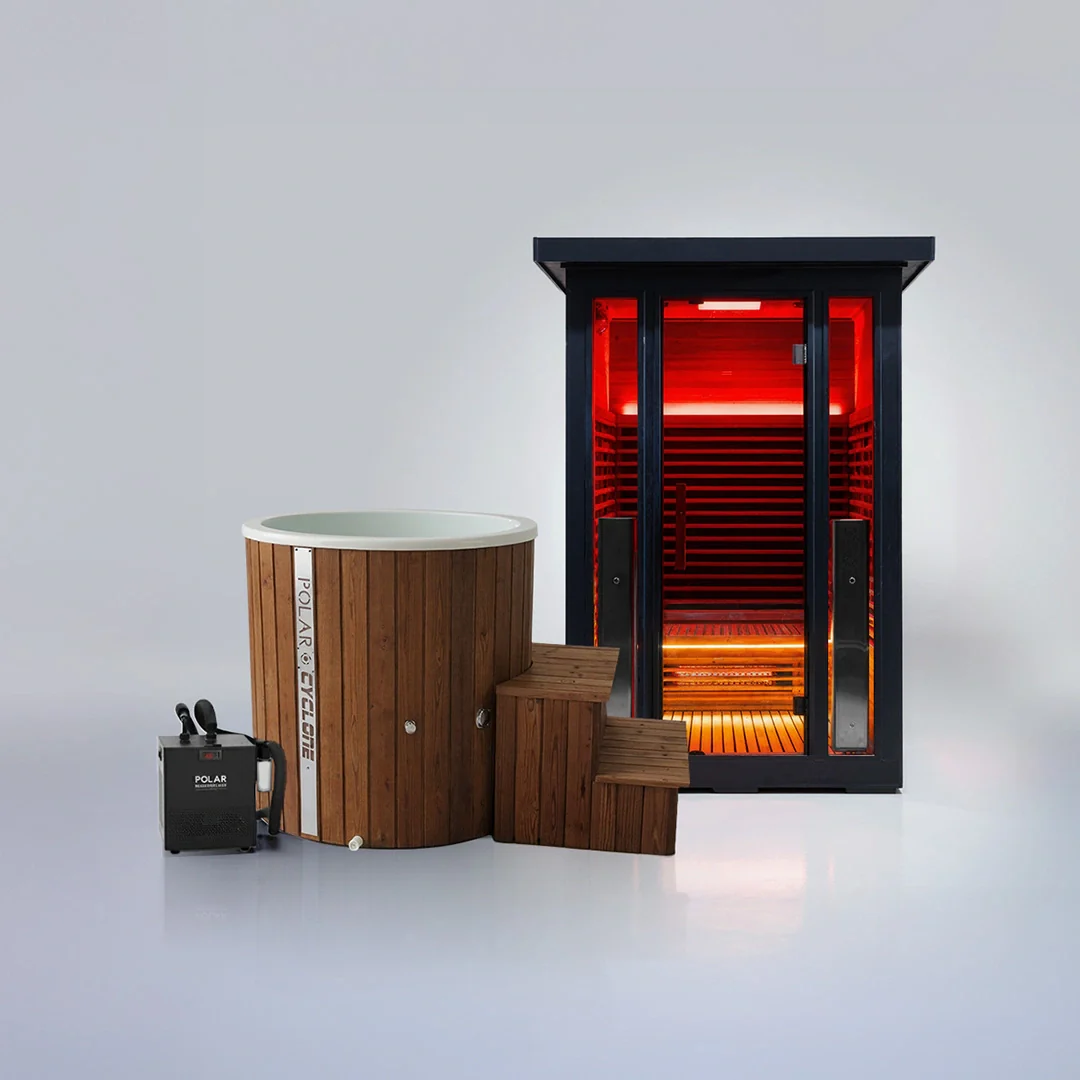 Polar Eclipse 2 Person Outdoor Infrared Sauna - Image 12