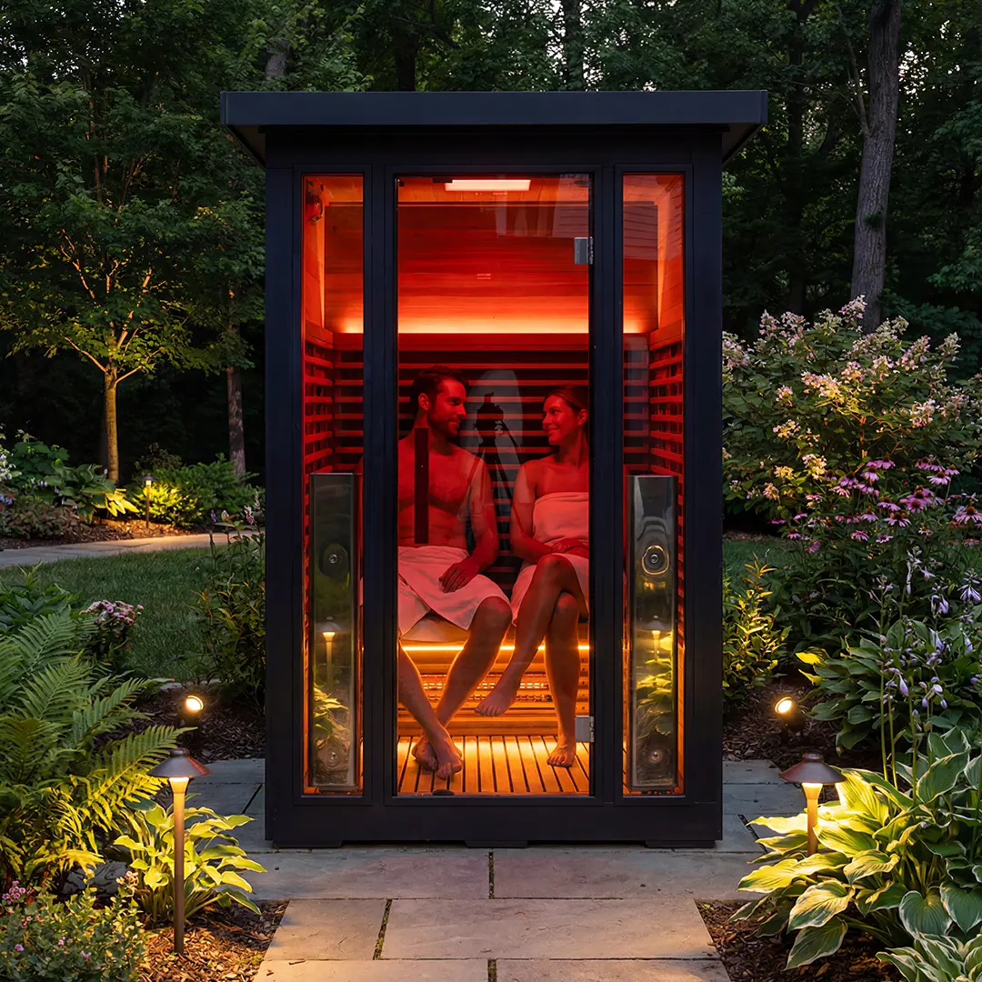 Polar Eclipse 2 Person Outdoor Infrared Sauna - Image 4