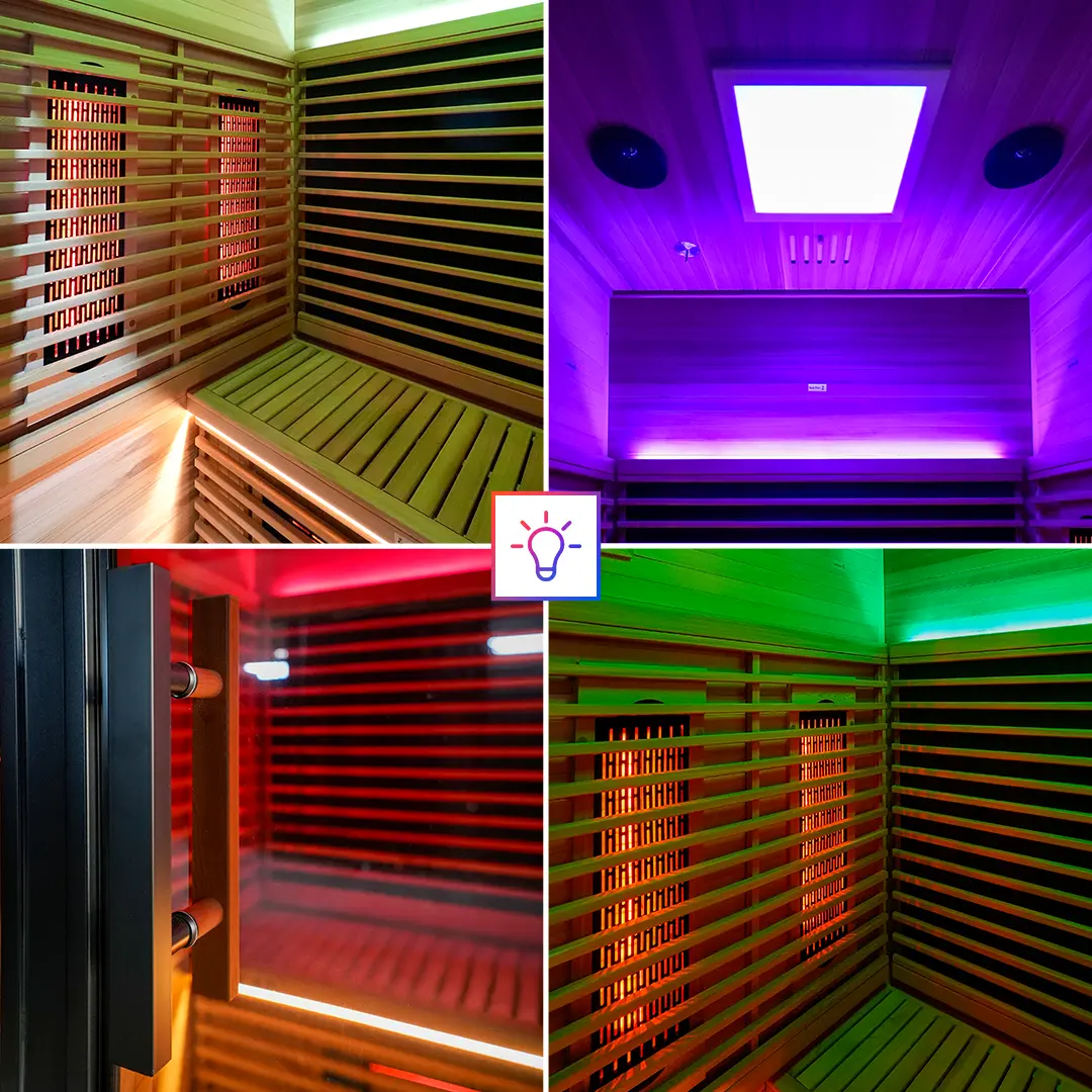 Polar Eclipse 2 Person Outdoor Infrared Sauna - Image 9
