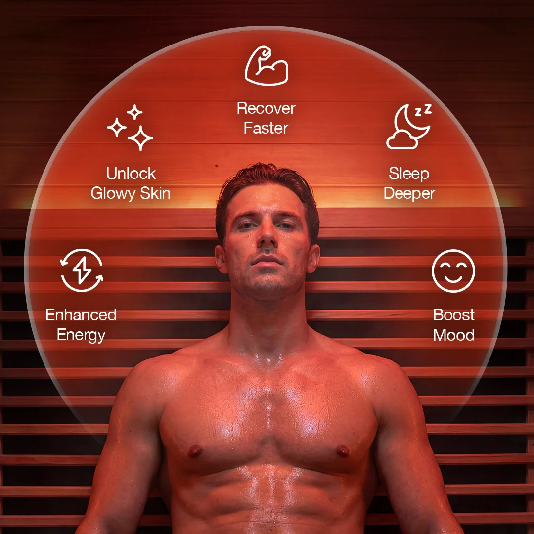 Polar Eclipse 5 Person Outdoor Infrared Sauna - Image 7
