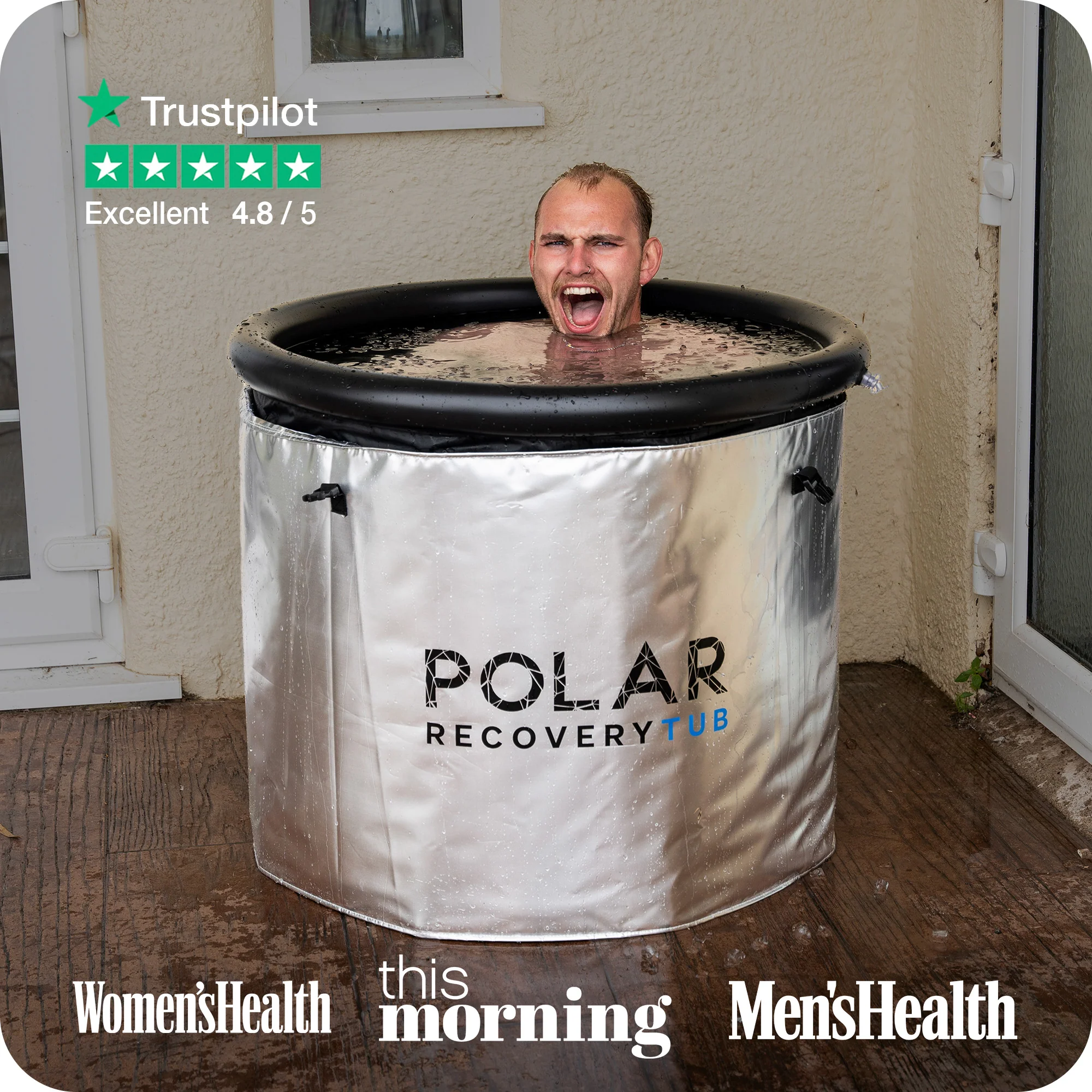 Round Polar Recovery™ Ice Bath Spaceship Cover - Image 5