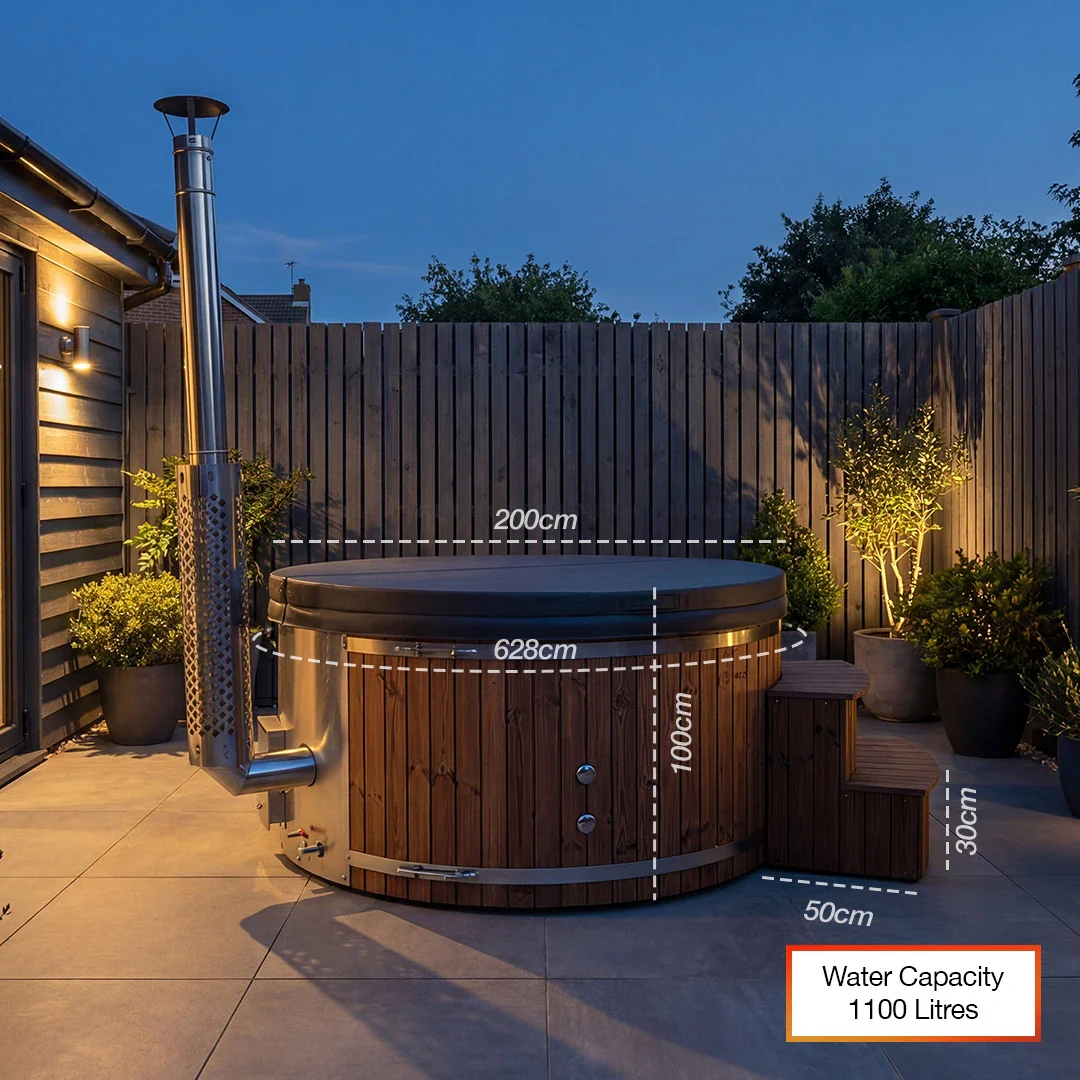 Polar Royal - Round Wood Fired Hot Tub - Image 4